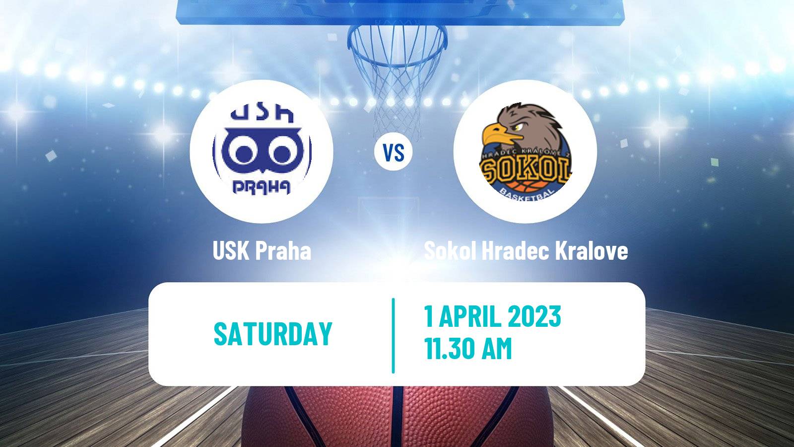 Basketball Czech NBL USK Praha - Sokol Hradec Kralove