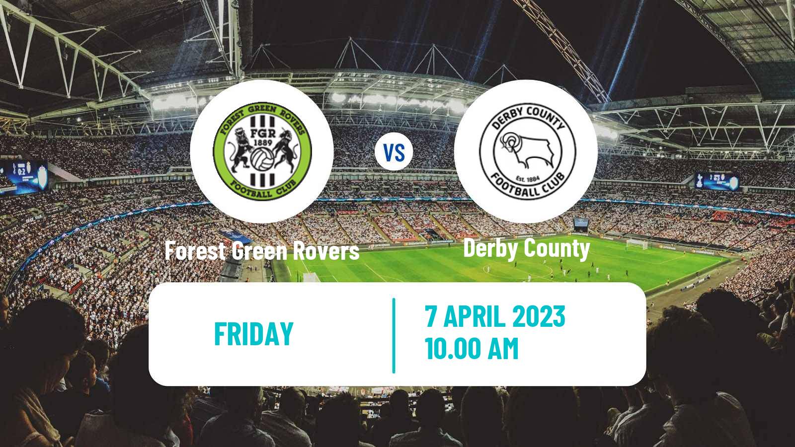 Soccer English League One Forest Green Rovers - Derby County