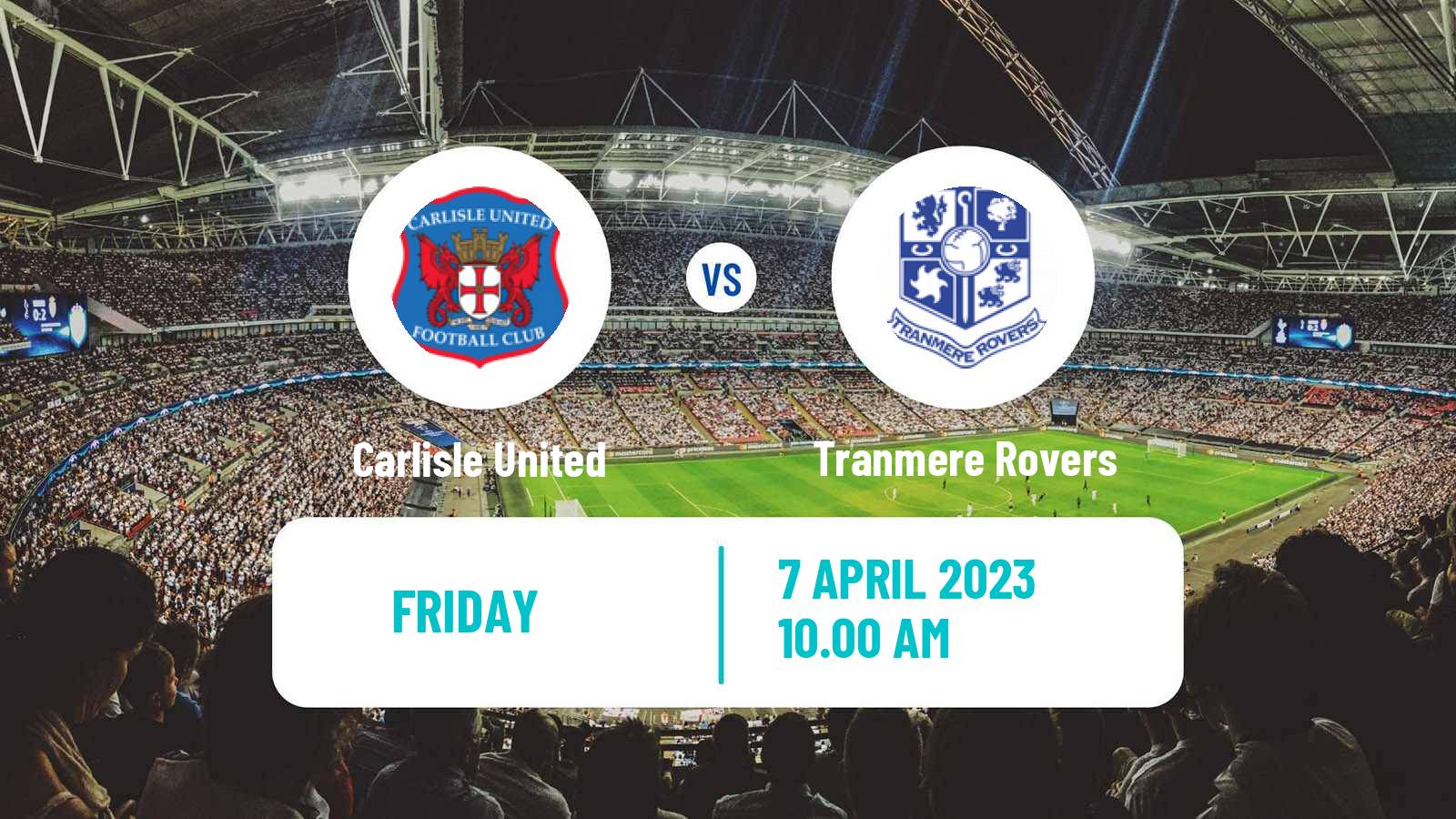 Soccer English League Two Carlisle United - Tranmere Rovers