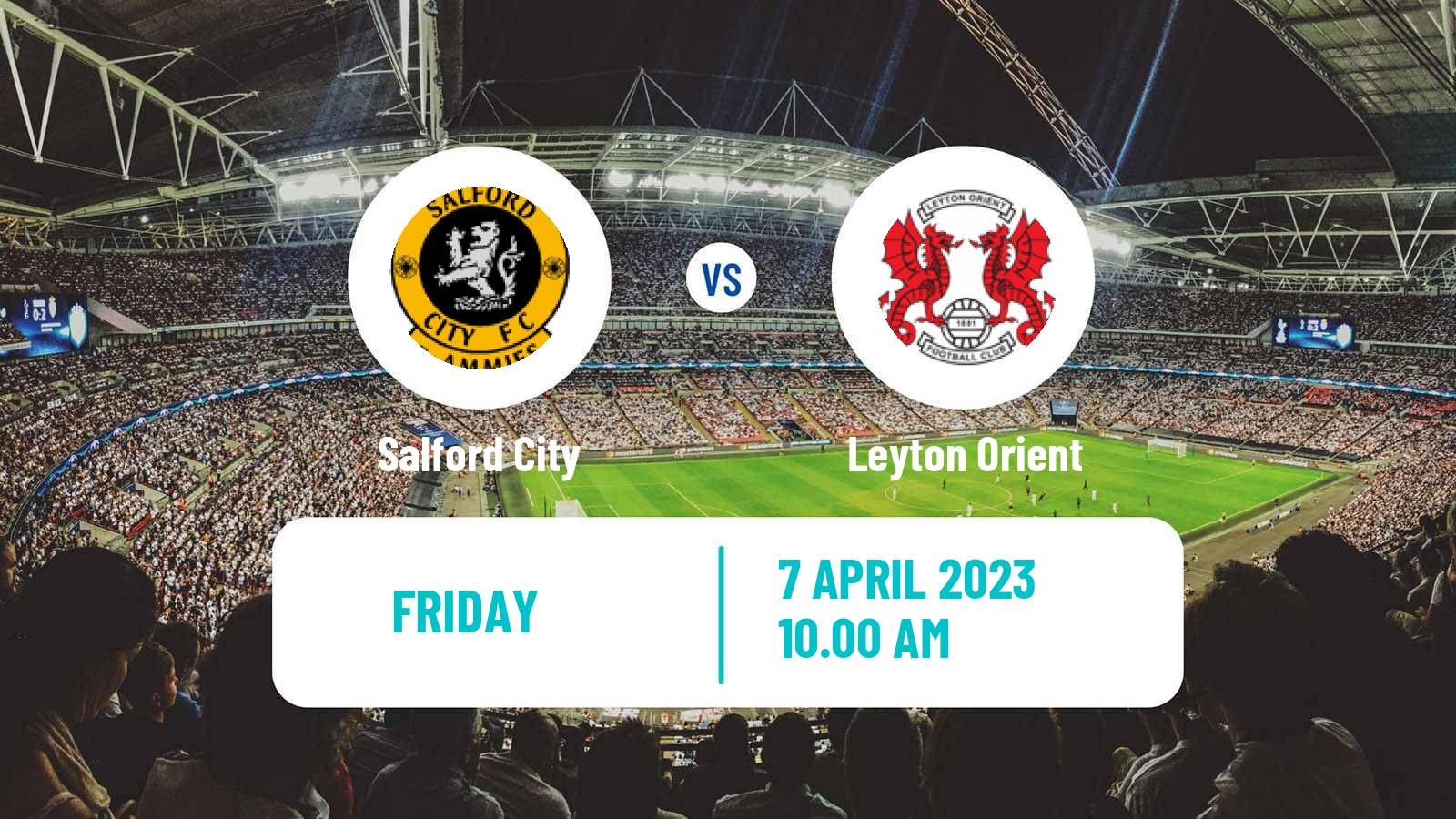 Soccer English League Two Salford City - Leyton Orient