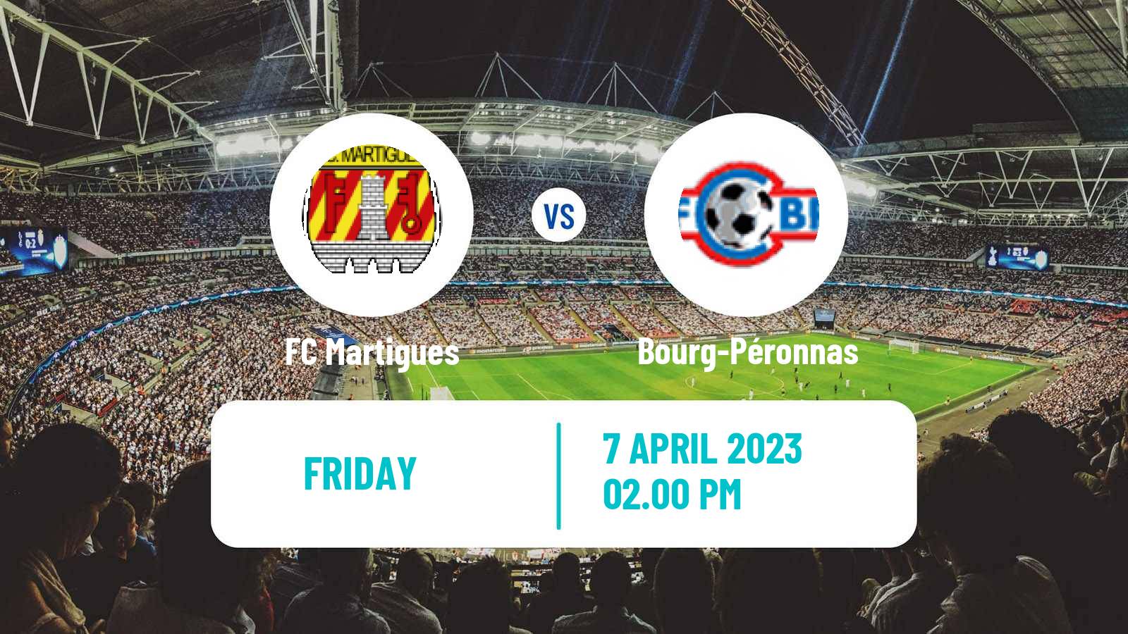 Soccer French National League Martigues - Bourg-Péronnas