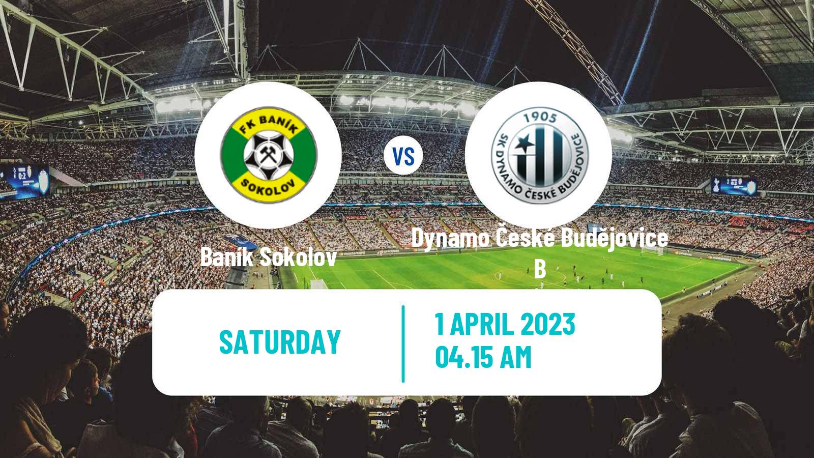 Soccer Czech CFL Group A Baník Sokolov - Dynamo České Budějovice B