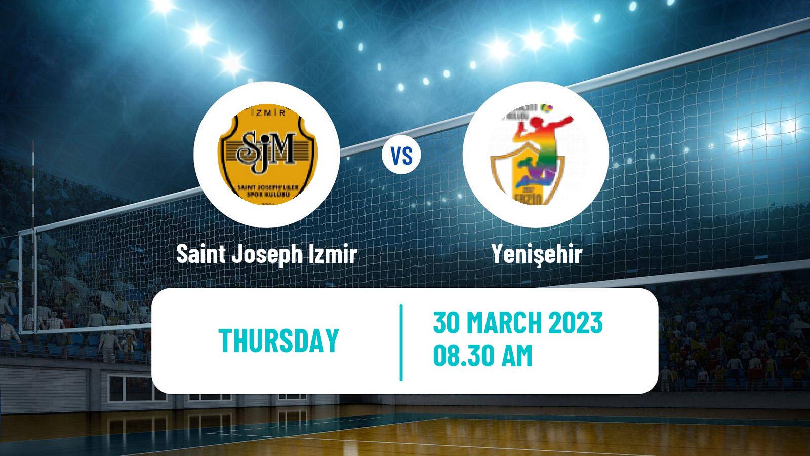 Volleyball Turkish 1 Ligi Volleyball Saint Joseph Izmir - Yenişehir