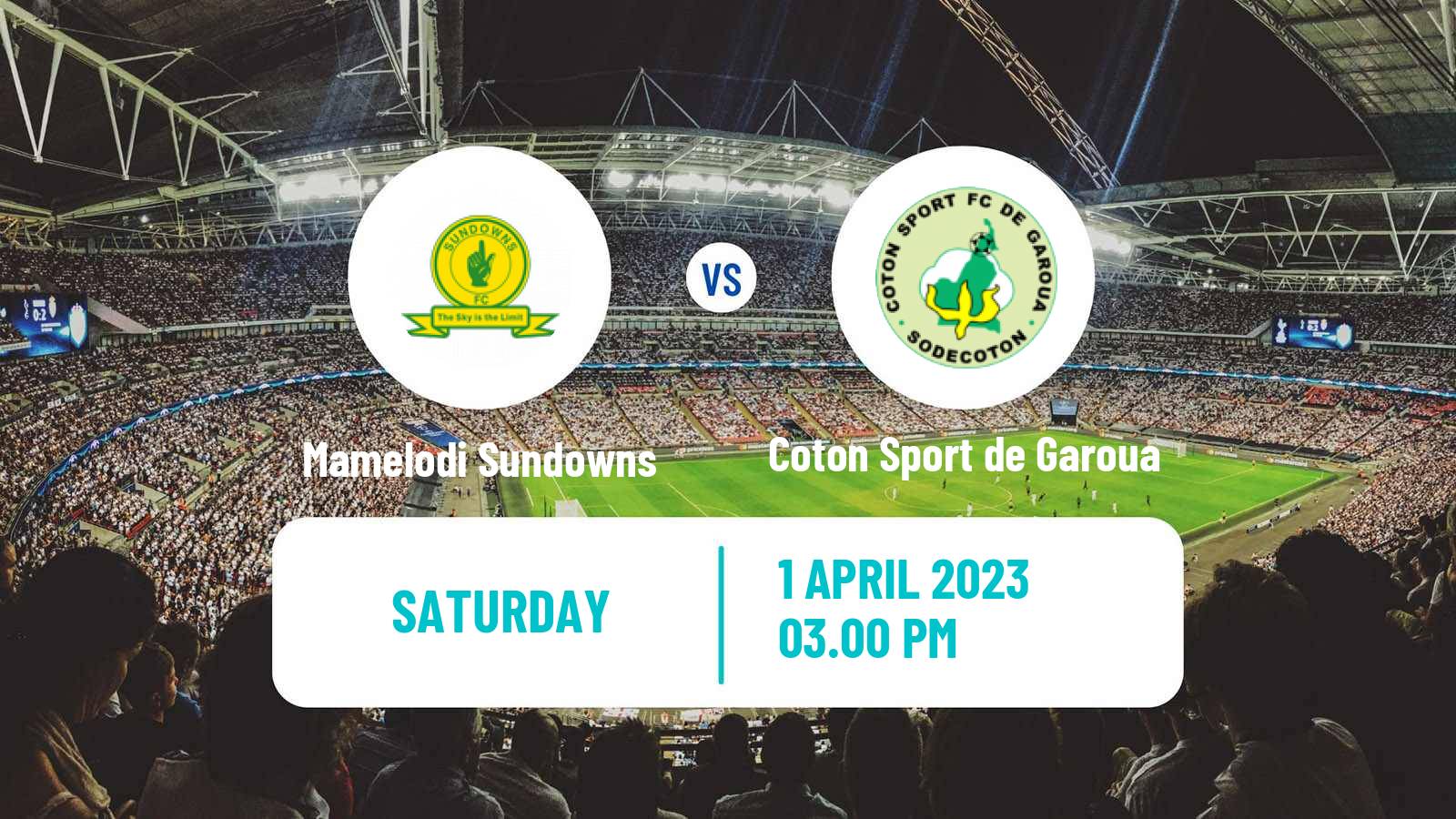 Soccer CAF Champions League Mamelodi Sundowns - Coton Sport de Garoua