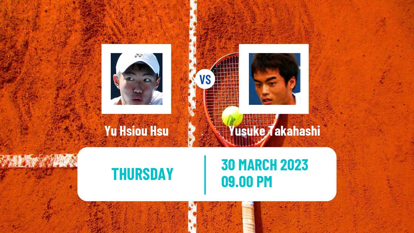 Tennis ITF Tournaments Yu Hsiou Hsu - Yusuke Takahashi