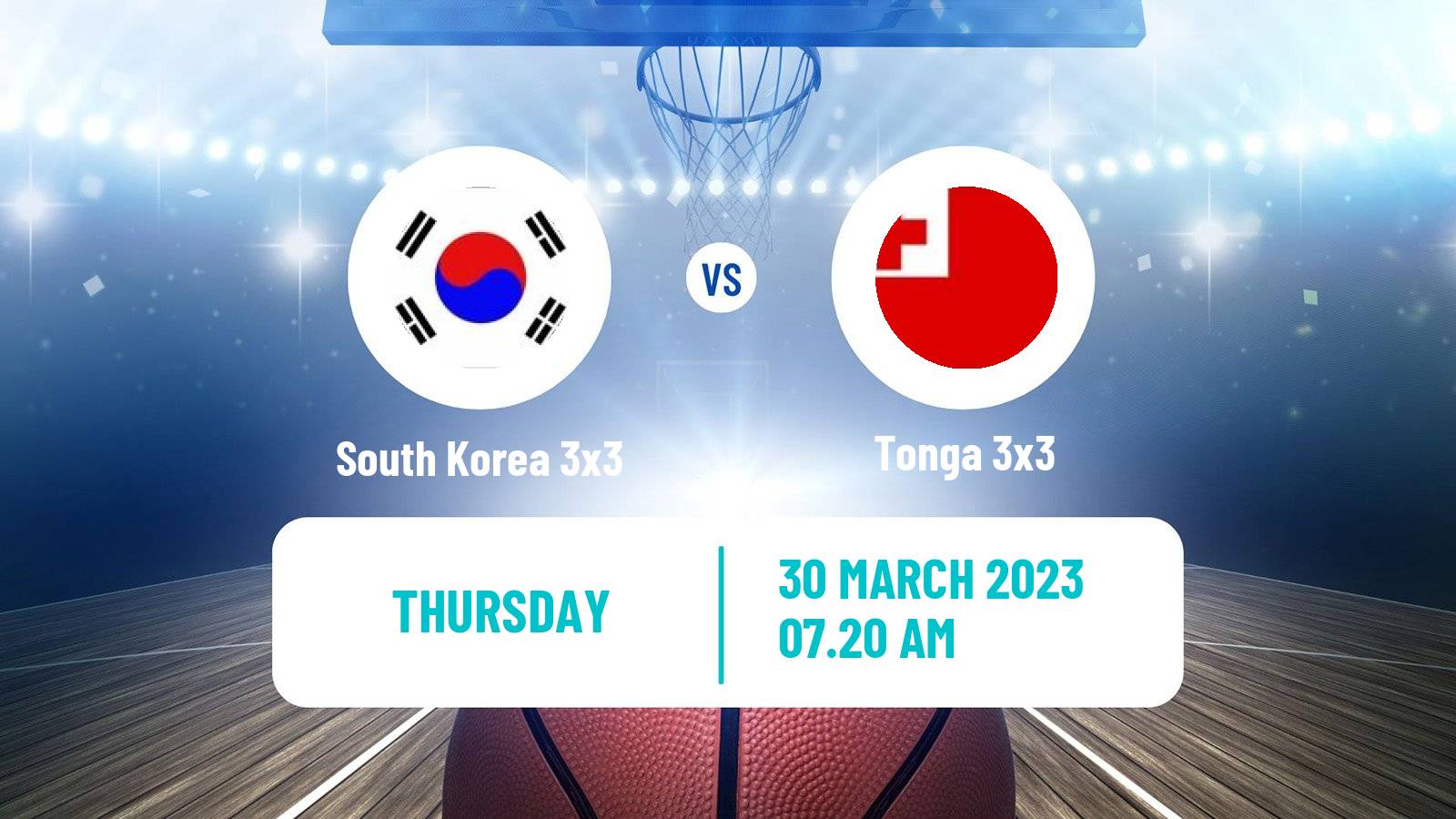 Basketball Asia Cup 3x3 South Korea 3x3 - Tonga 3x3