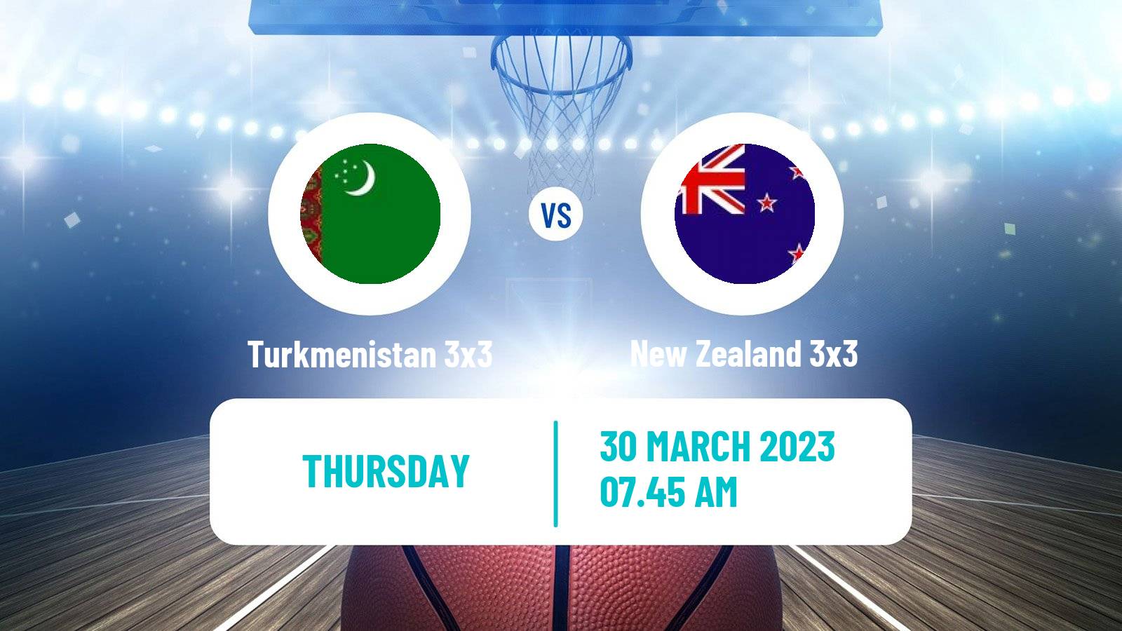 Basketball Asia Cup 3x3 Turkmenistan 3x3 - New Zealand 3x3