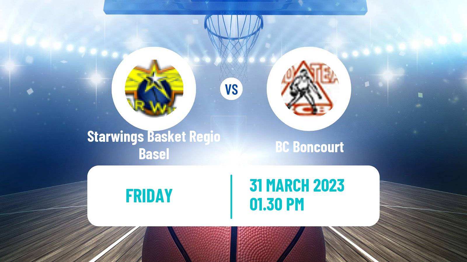 Basketball Swiss SB League Basketball Starwings Basket Regio Basel - Boncourt