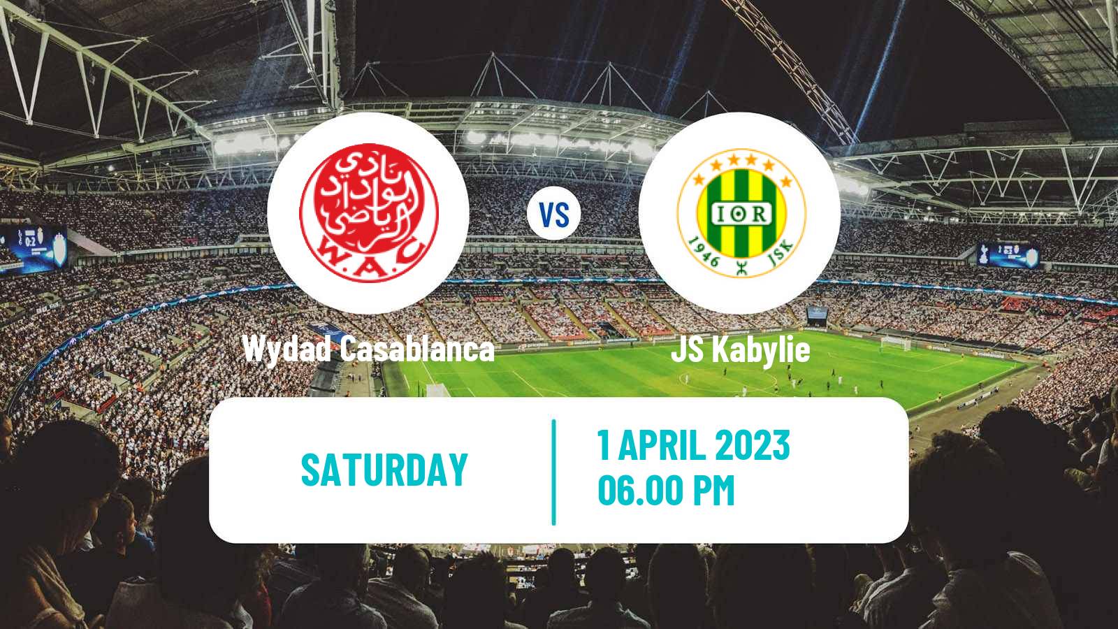 Soccer CAF Champions League Wydad Casablanca - Kabylie