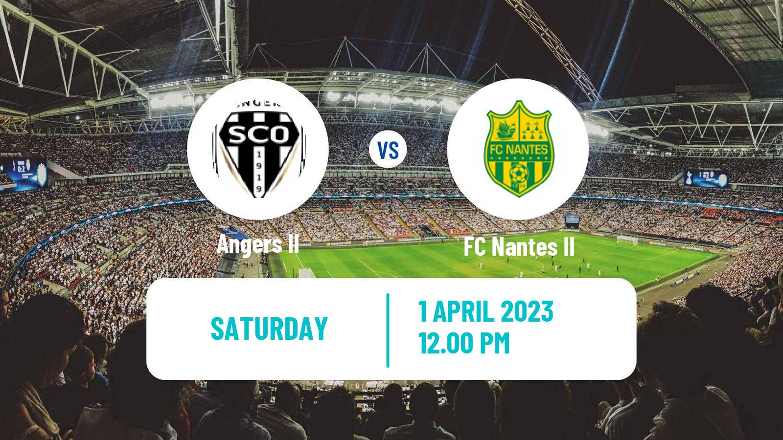 Soccer French National 2 - Group D Angers II - Nantes II