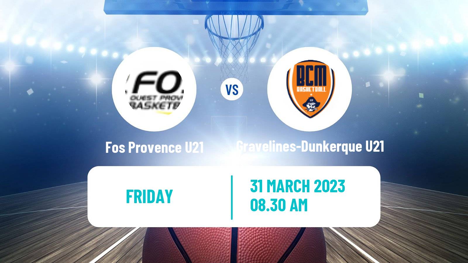 Basketball French Espoirs U21 Basketball Fos Provence U21 - Gravelines-Dunkerque U21