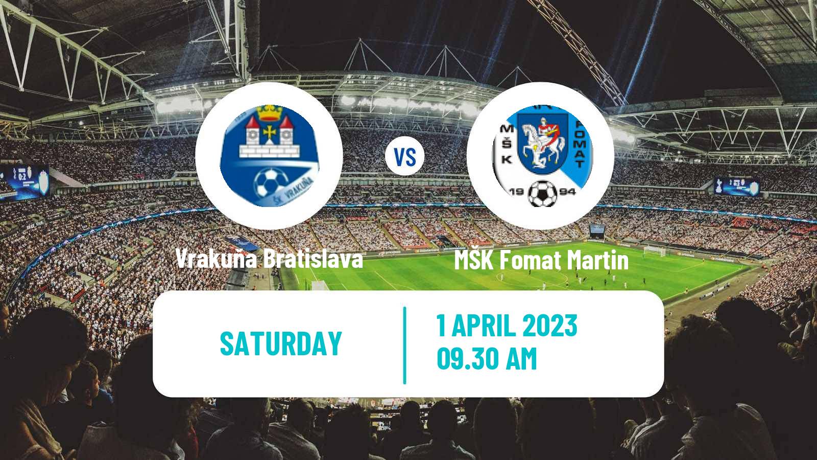 Soccer Slovak 3 Liga West Vrakuňa Bratislava - MŠK Fomat Martin