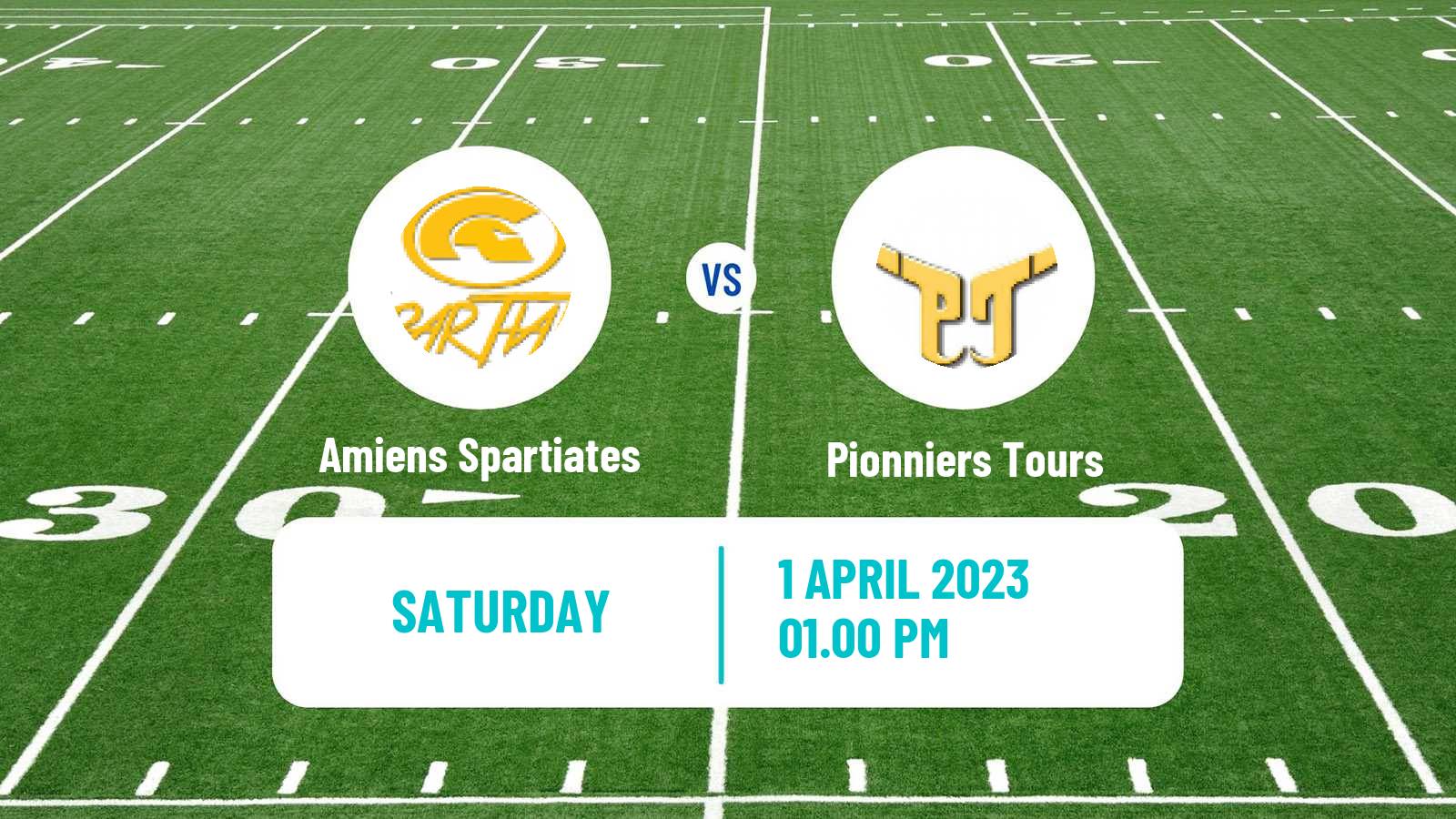 American football French Championnat Elite American Football Amiens Spartiates - Pionniers Tours