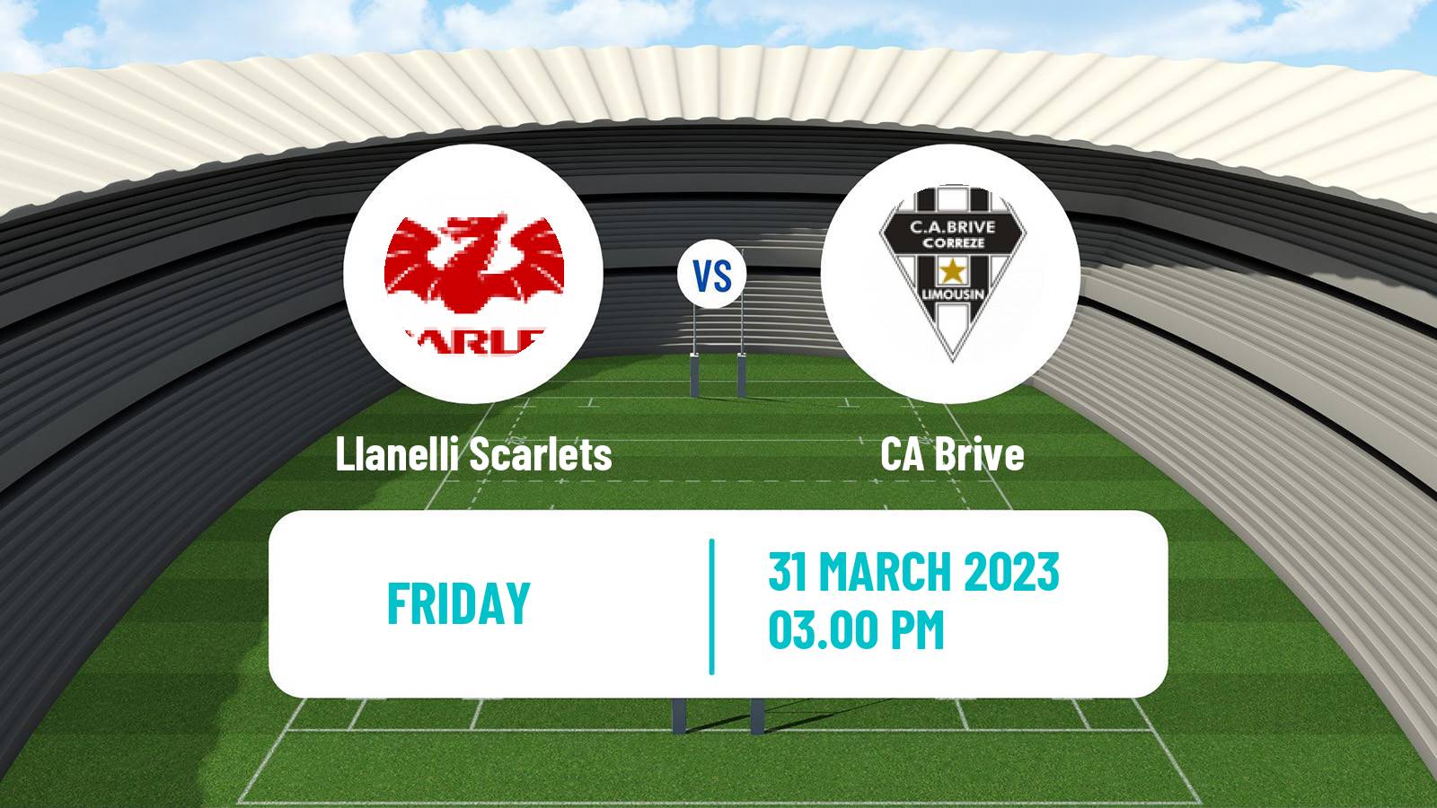 Rugby union Challenge Cup Rugby Llanelli Scarlets - Brive