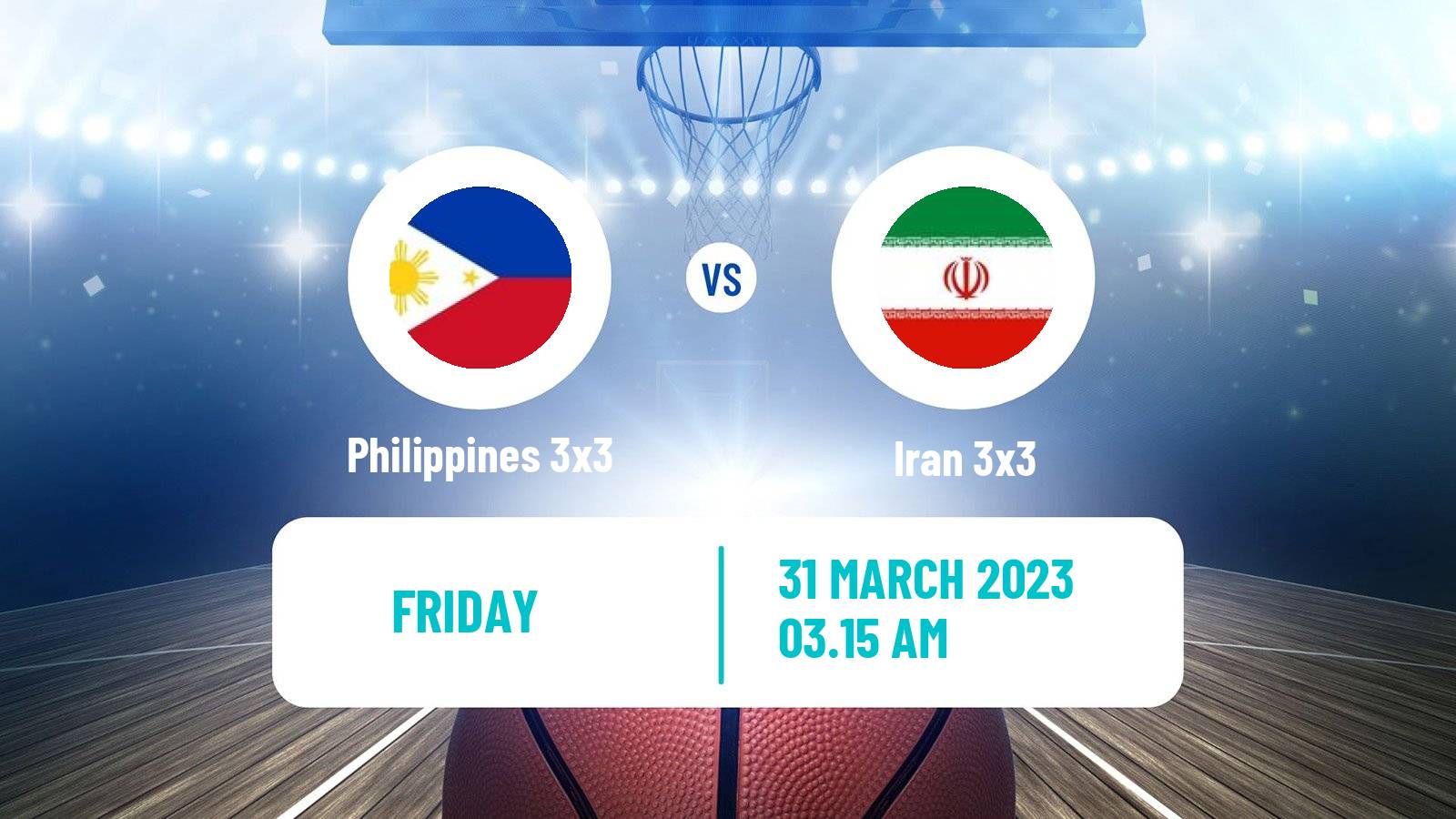 Basketball Asia Cup 3x3 Philippines 3x3 - Iran 3x3