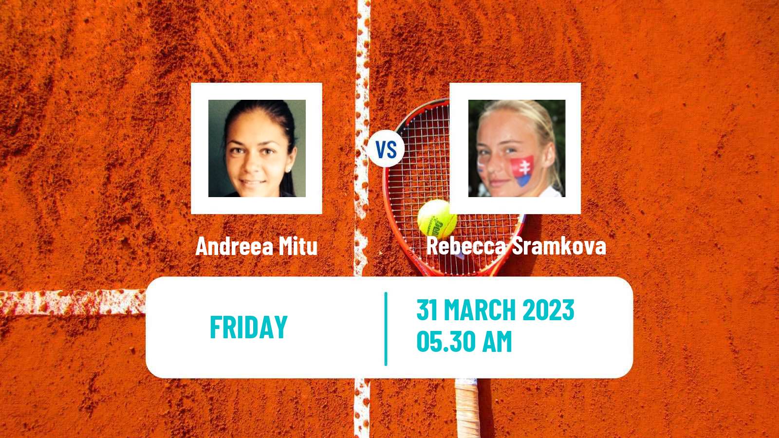 Tennis ITF Tournaments Andreea Mitu - Rebecca Sramkova