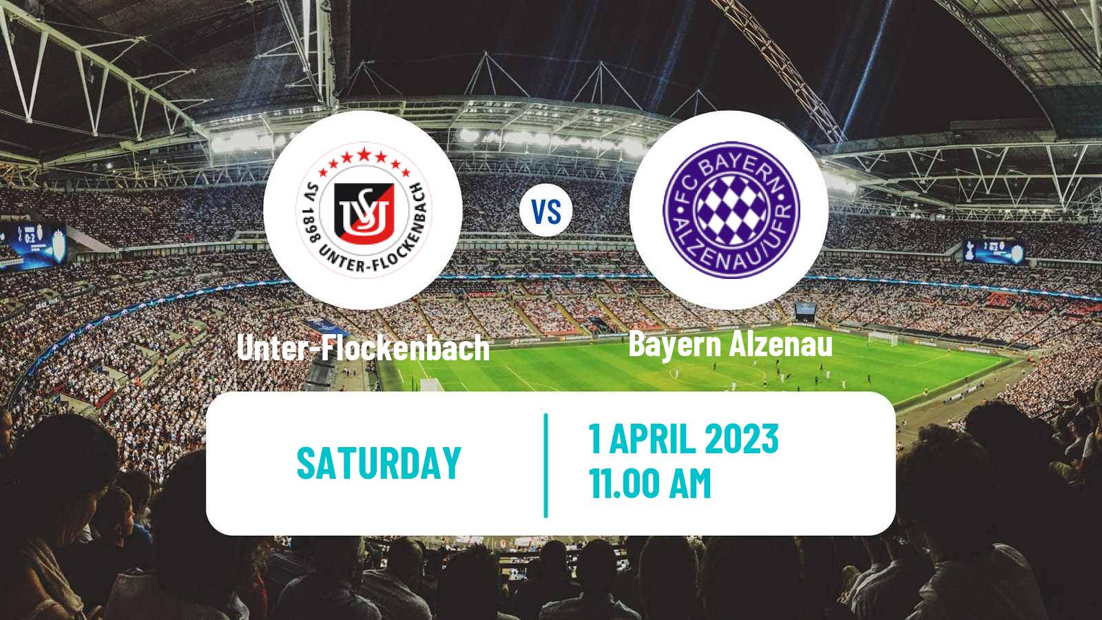 Soccer German Oberliga Hessen Unter-Flockenbach - Bayern Alzenau