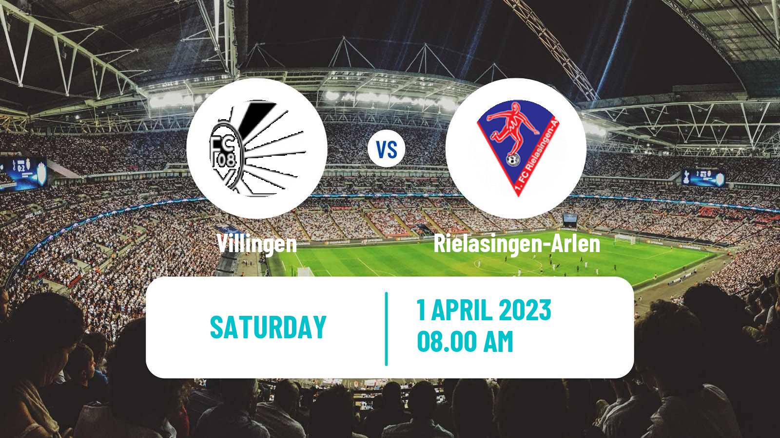 Soccer German Oberliga Baden-Württemberg Villingen - Rielasingen-Arlen