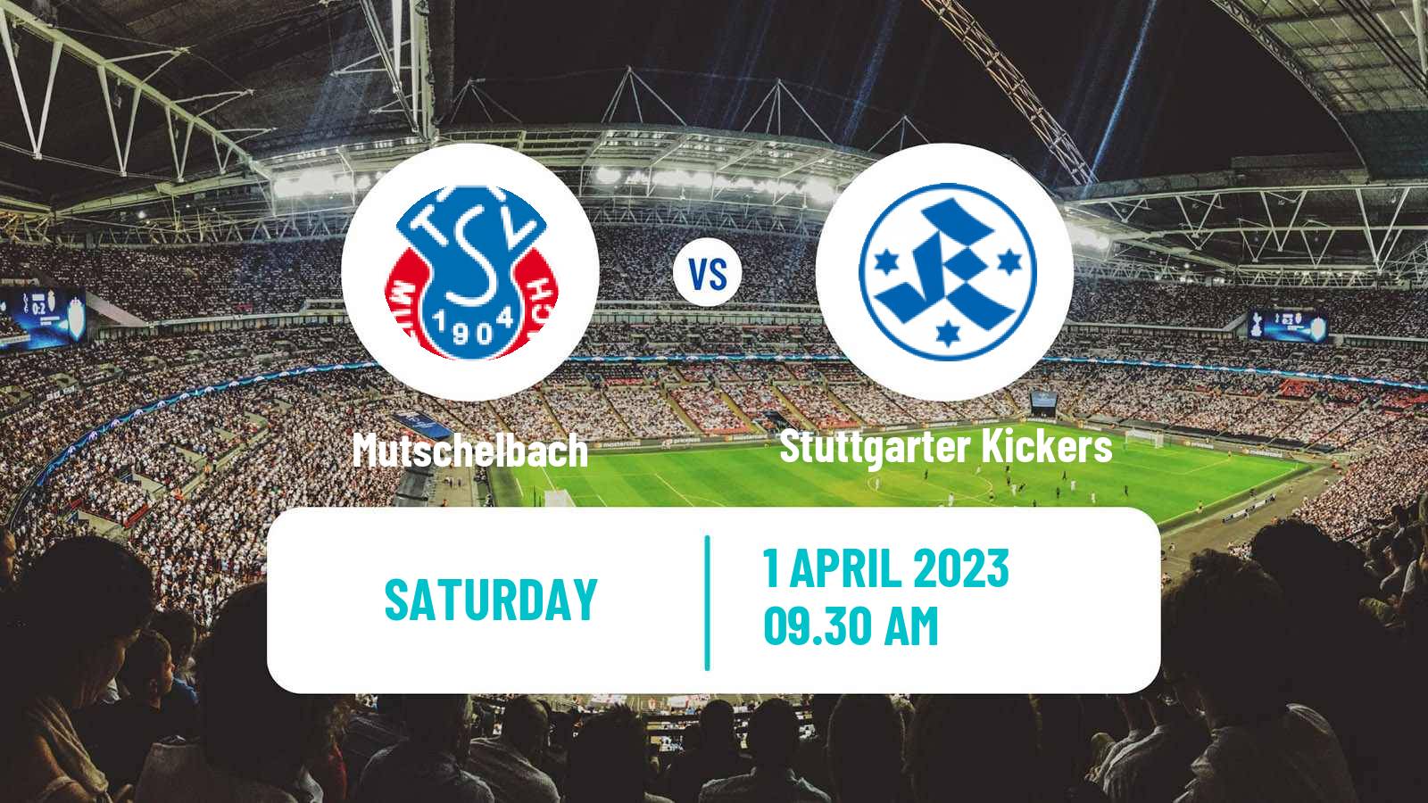 Soccer German Oberliga Baden-Württemberg Mutschelbach - Stuttgarter Kickers