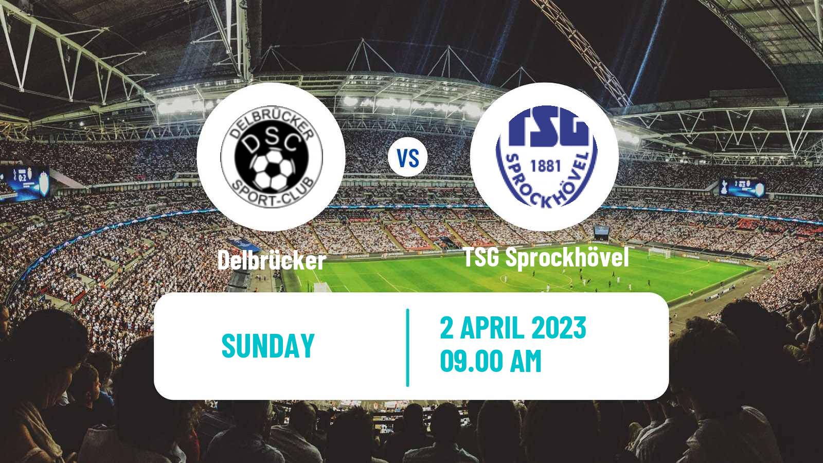 Soccer German Oberliga Westfalen Delbrücker - TSG Sprockhövel