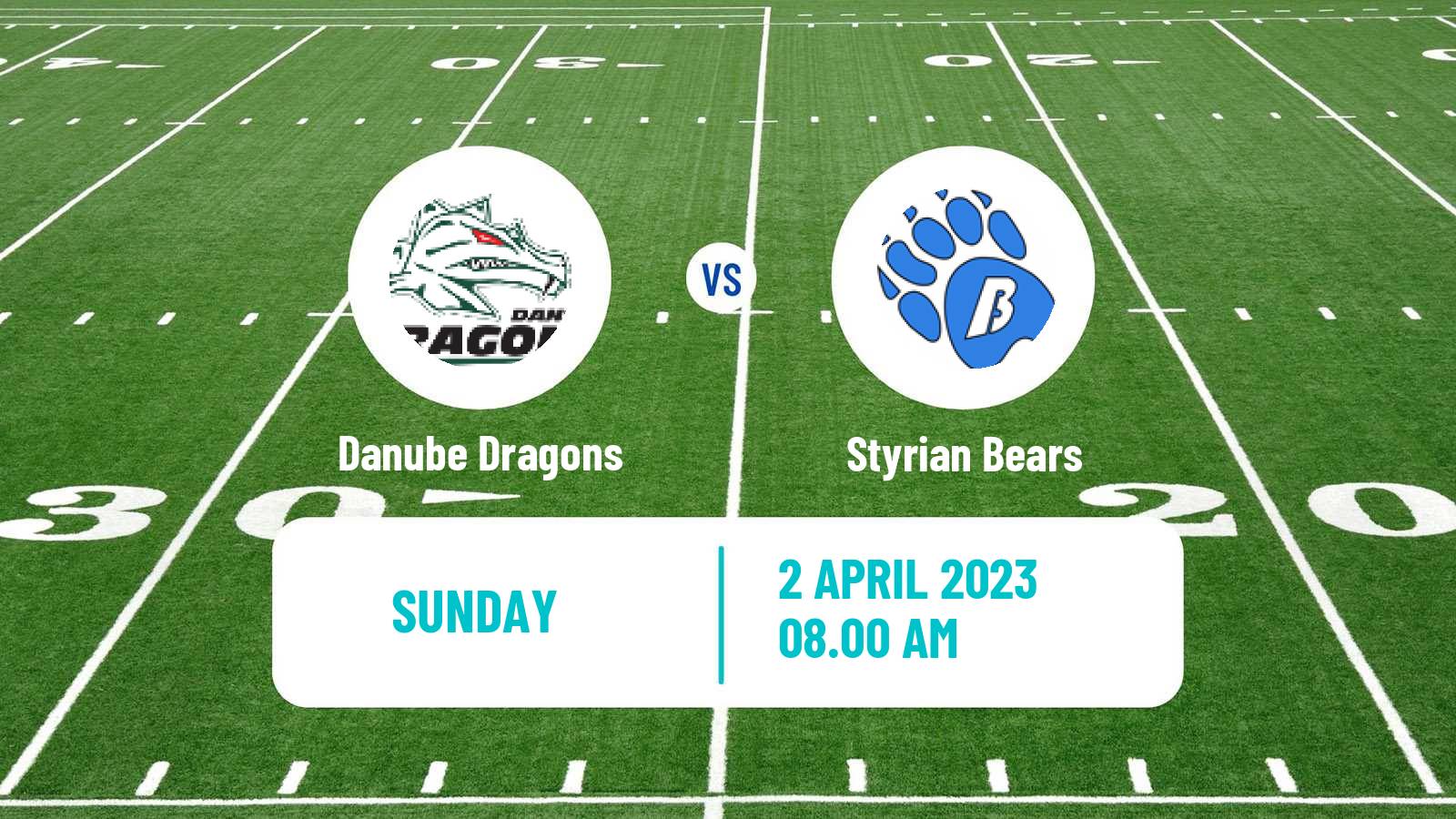 American football Austrian Football League Danube Dragons - Styrian Bears