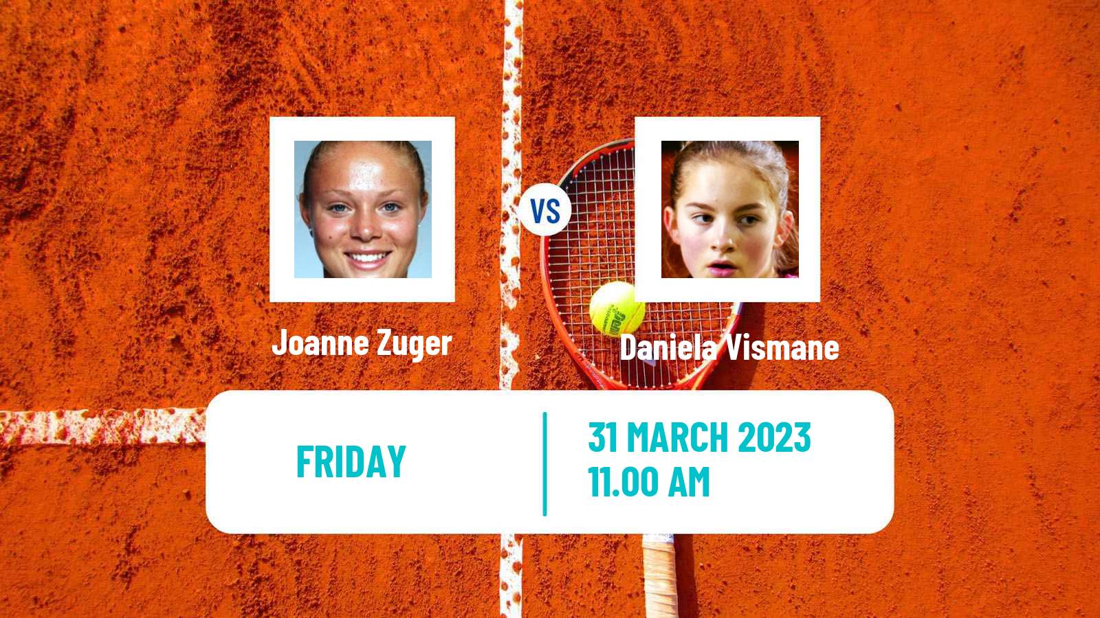 Tennis ITF Tournaments Joanne Zuger - Daniela Vismane