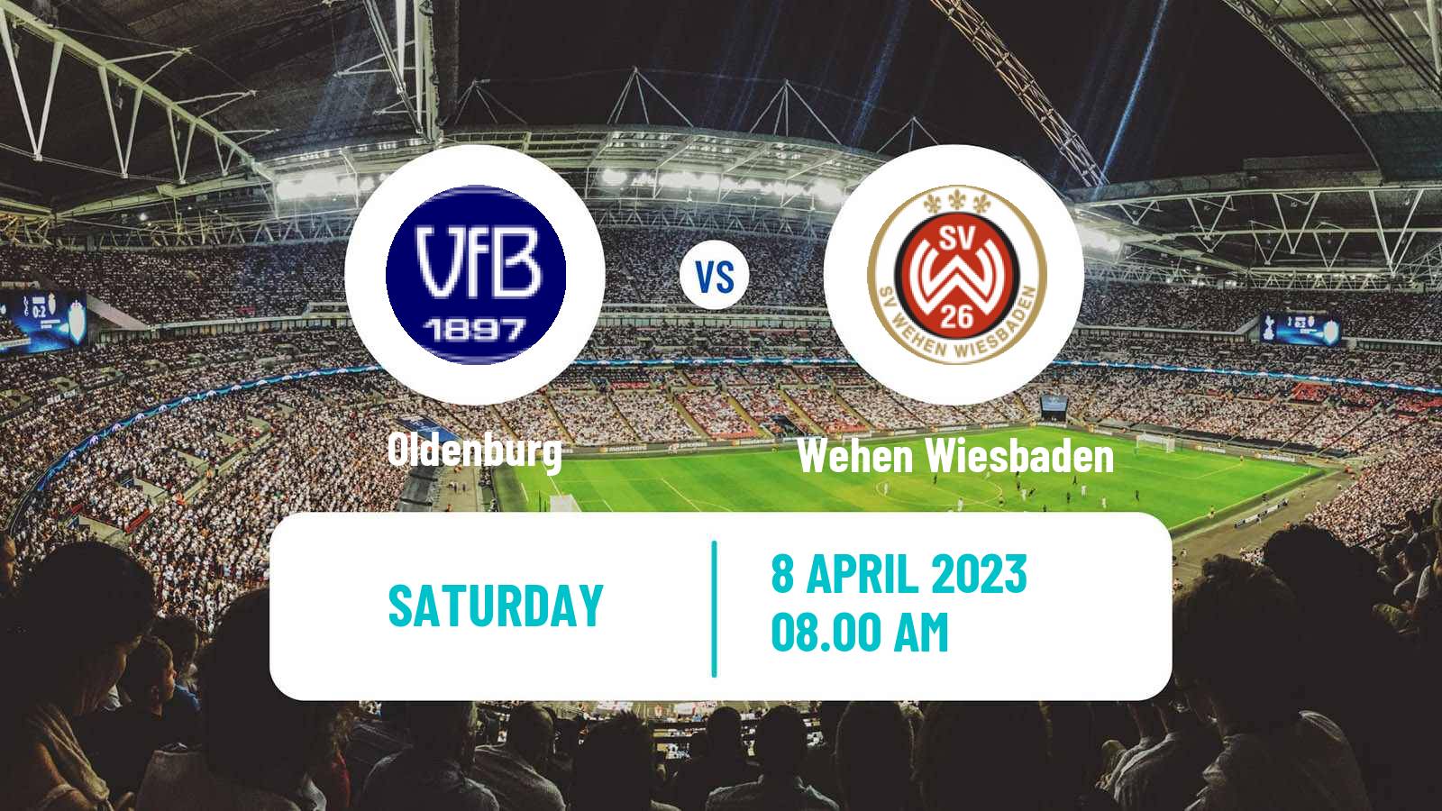 Soccer German 3 Bundesliga Oldenburg - Wehen Wiesbaden