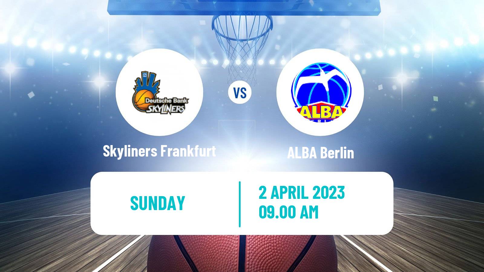 Basketball German BBL Skyliners Frankfurt - ALBA Berlin