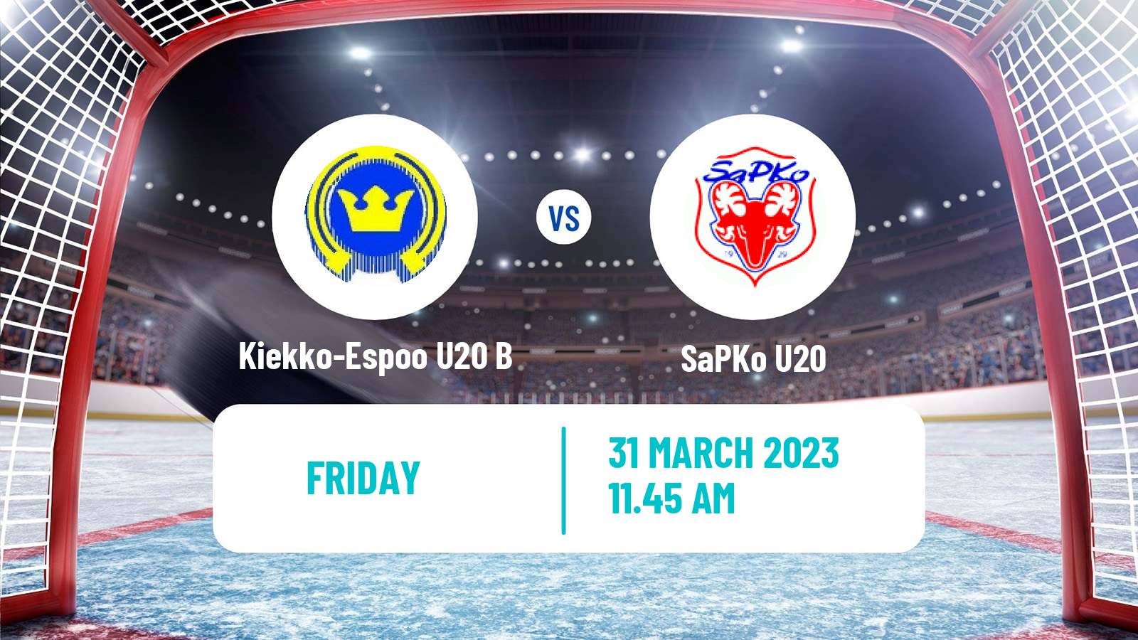 Hockey Finnish SM-sarja U20 Kiekko-Espoo U20 B - SaPKo U20