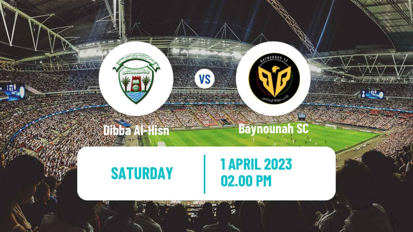 Soccer UAE Division 1 Dibba Al-Hisn - Baynounah