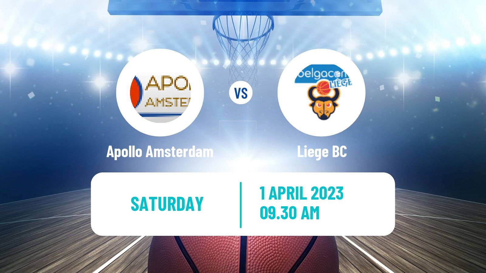 Basketball BNXT League Apollo Amsterdam - Liege