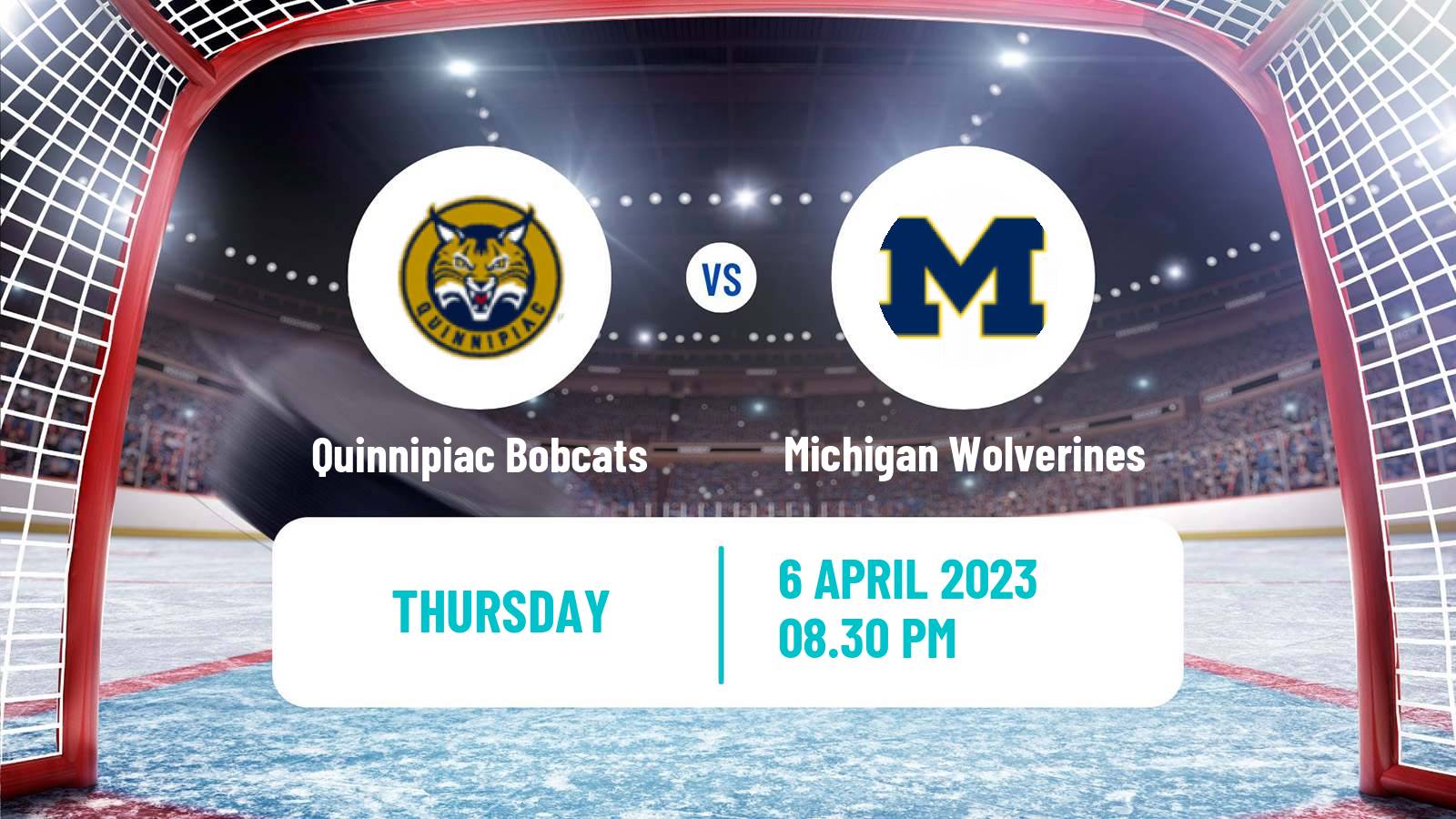 Hockey NCAA Hockey Quinnipiac Bobcats - Michigan Wolverines