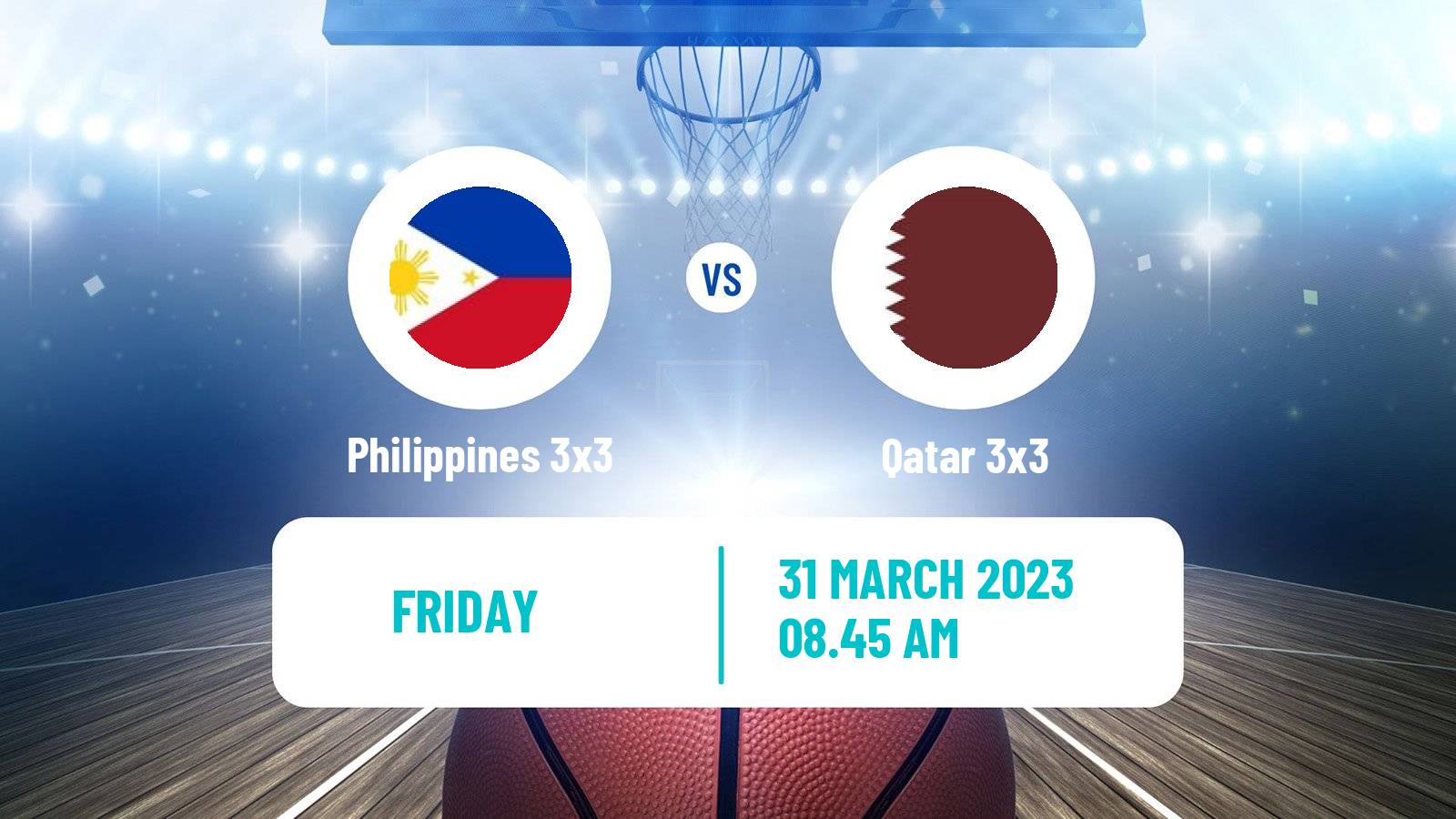 Basketball Asia Cup 3x3 Philippines 3x3 - Qatar 3x3