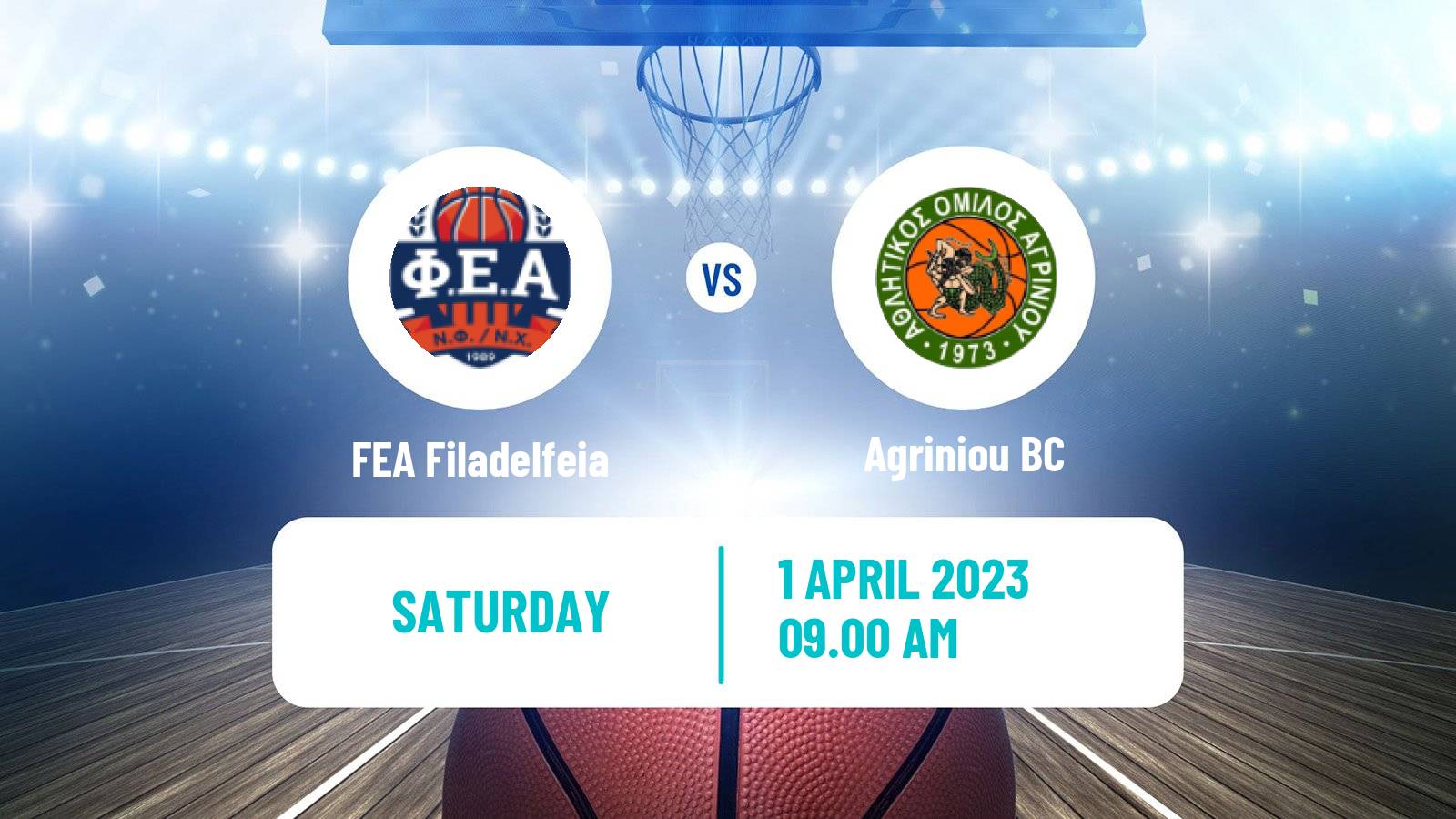 Basketball Greek Elite League Basketball FEA Filadelfeia - Agriniou