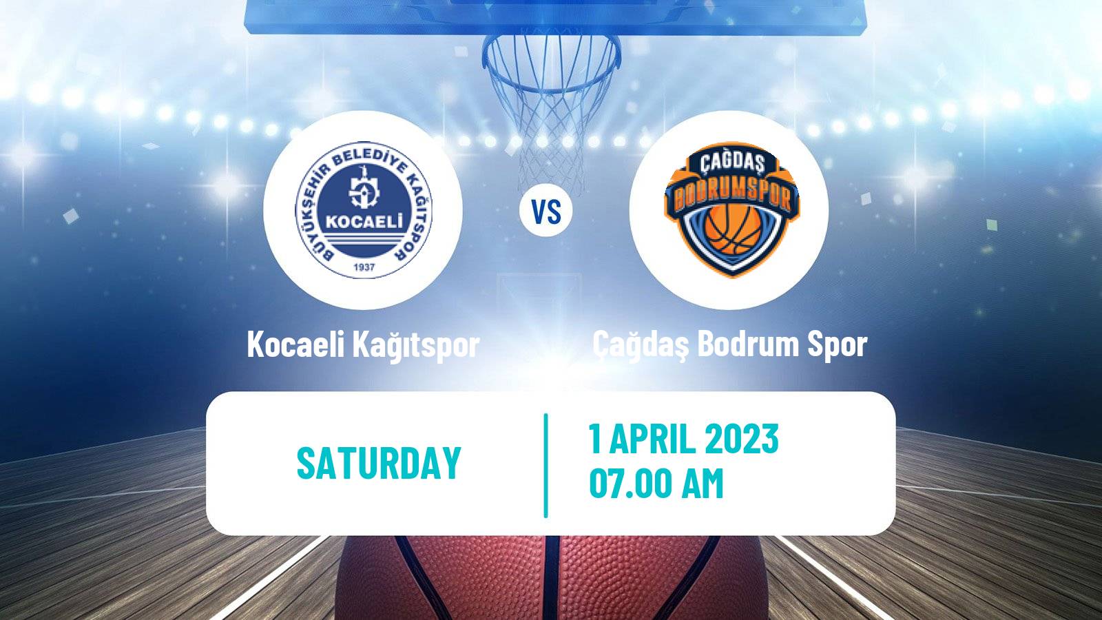 Basketball Turkish TBL Kocaeli Kağıtspor - Çağdaş Bodrum Spor