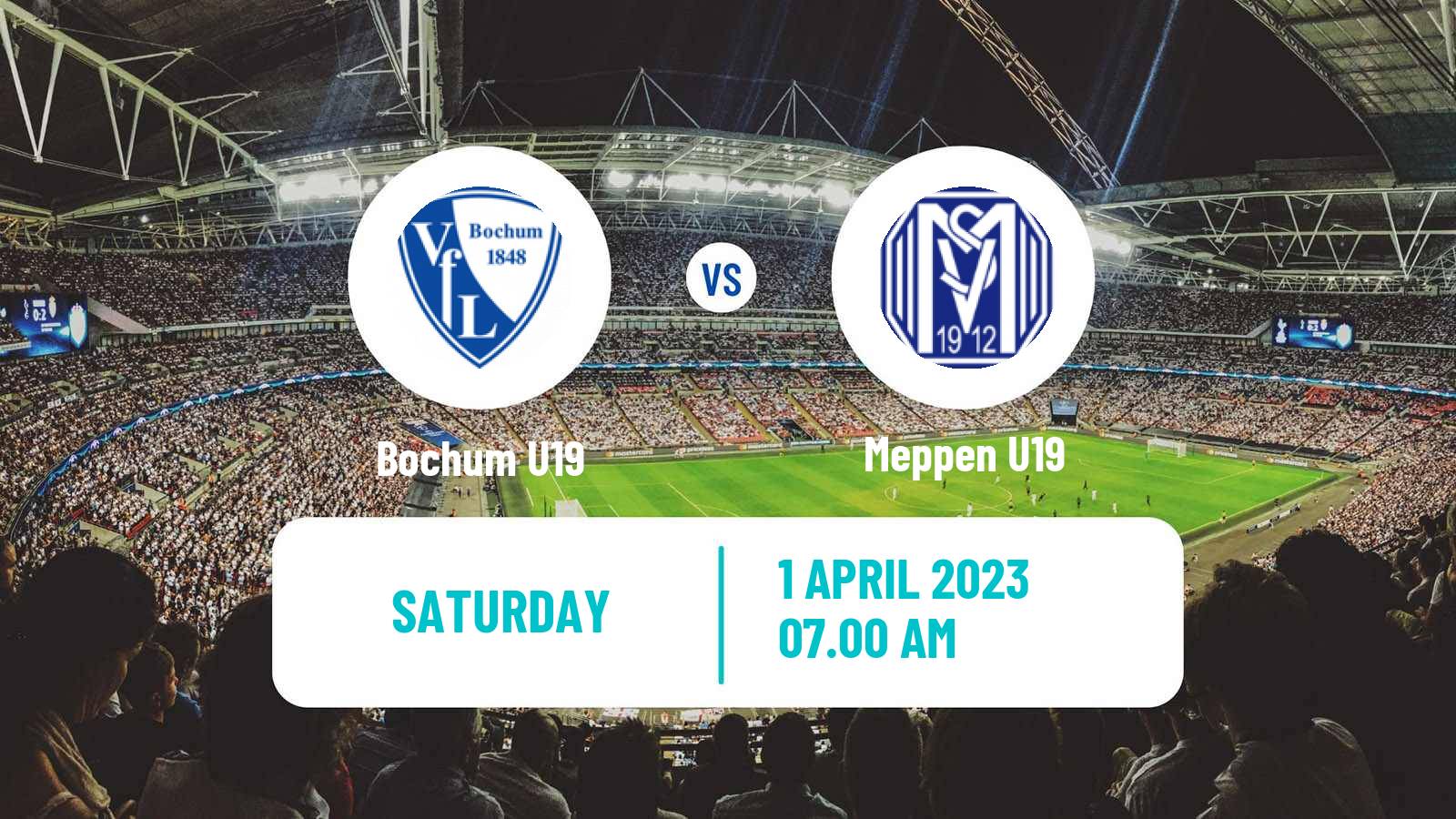 Soccer German Junioren Bundesliga Play Offs Bochum U19 - Meppen U19