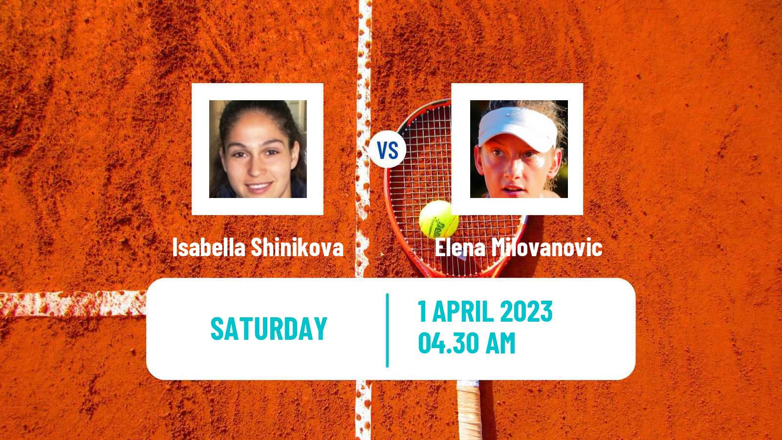 Tennis ITF Tournaments Isabella Shinikova - Elena Milovanovic