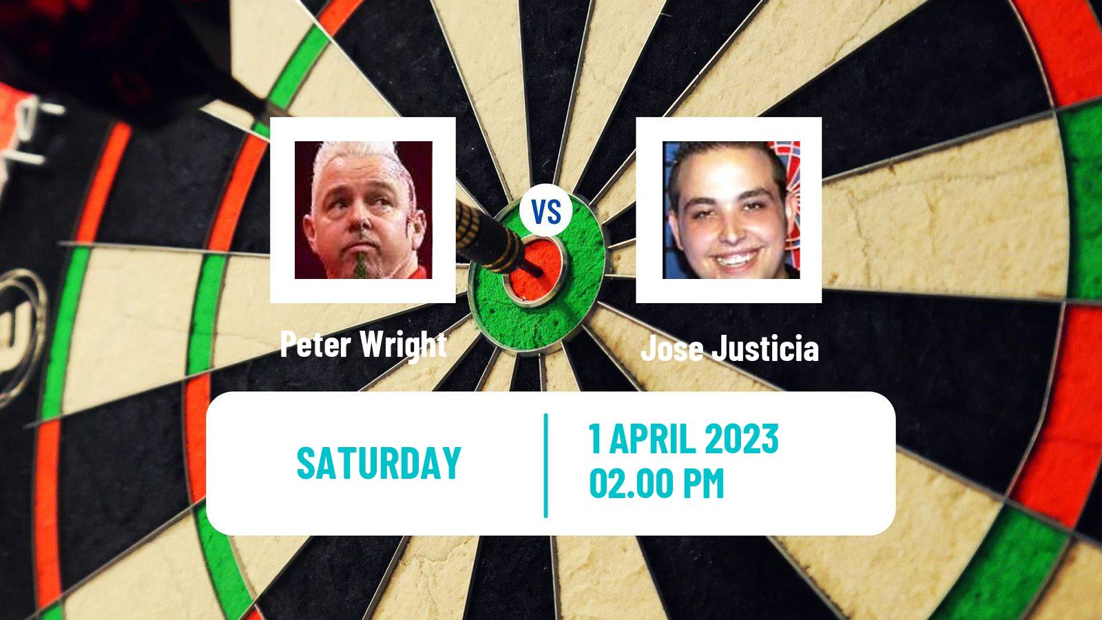 Darts Darts Peter Wright - Jose Justicia