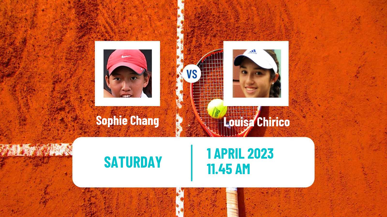 Tennis WTA Charleston Sophie Chang - Louisa Chirico