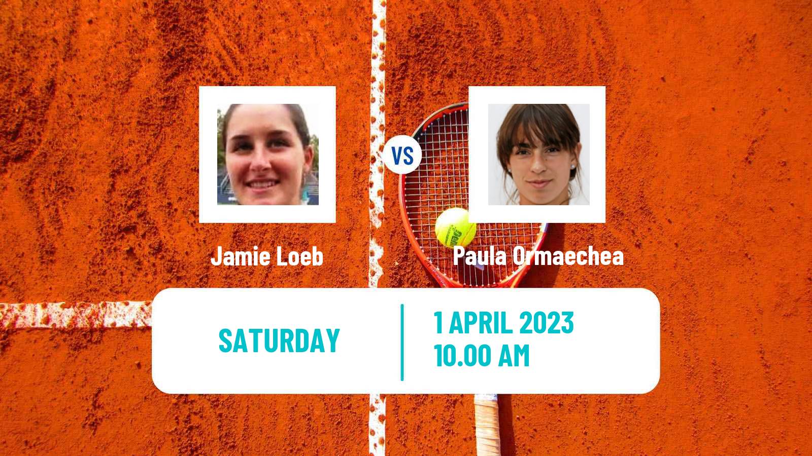 Tennis WTA Charleston Jamie Loeb - Paula Ormaechea