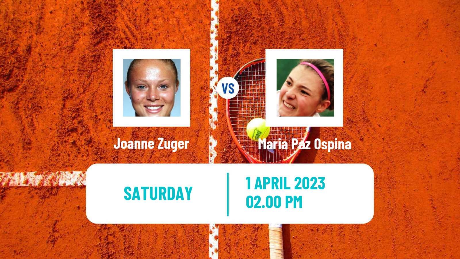 Tennis WTA Bogota Joanne Zuger - Maria Paz Ospina
