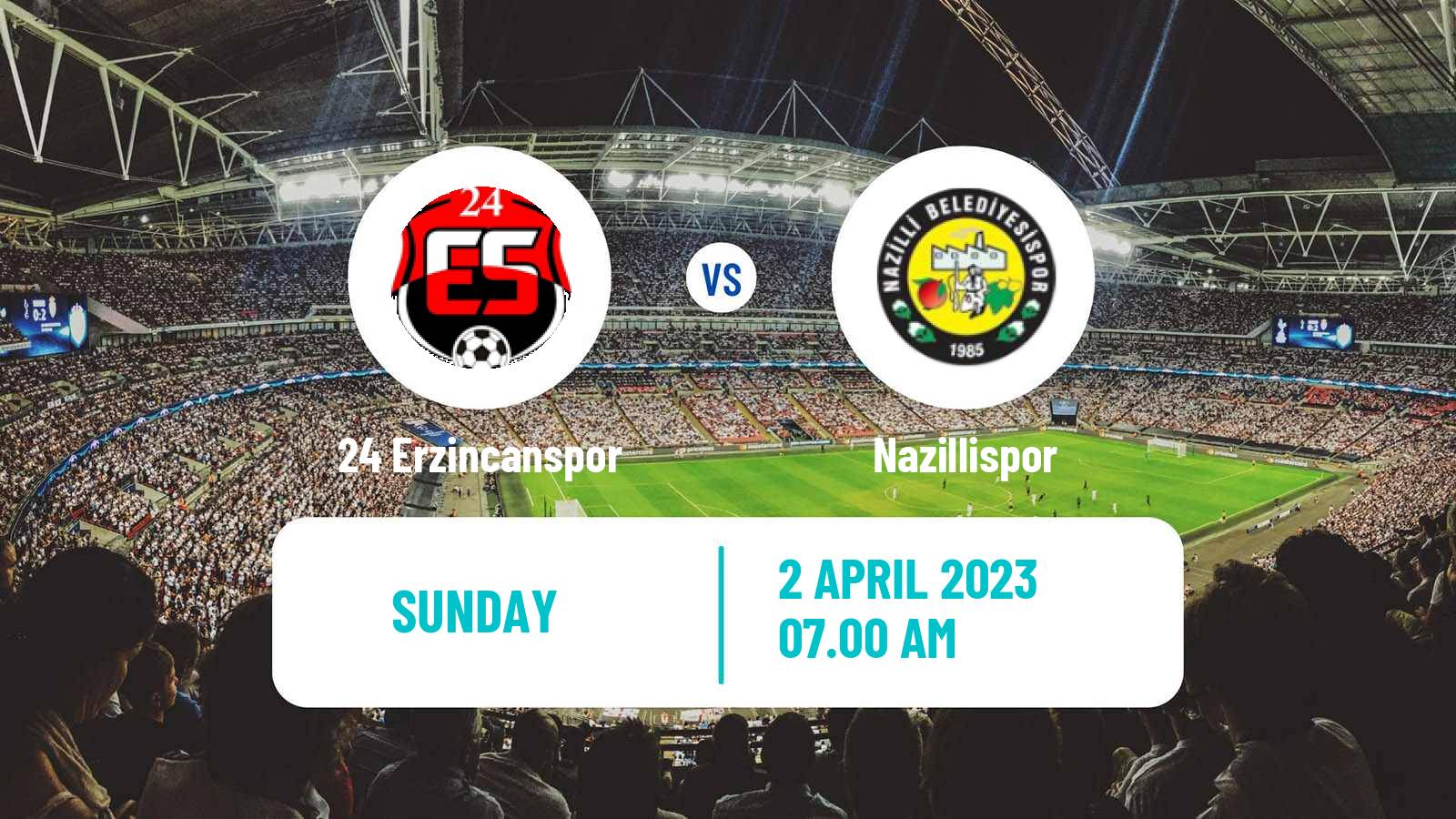 Soccer Turkish Second League White Group 24 Erzincanspor - Nazillispor