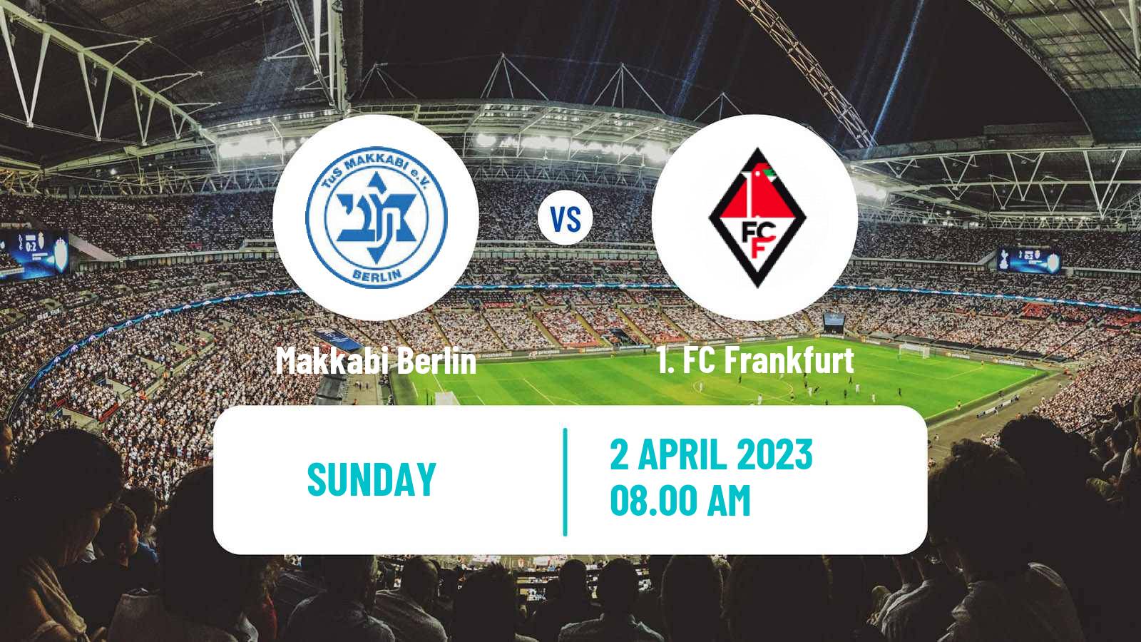 Soccer German Oberliga NOFV-Nord Makkabi Berlin - 1. FC Frankfurt