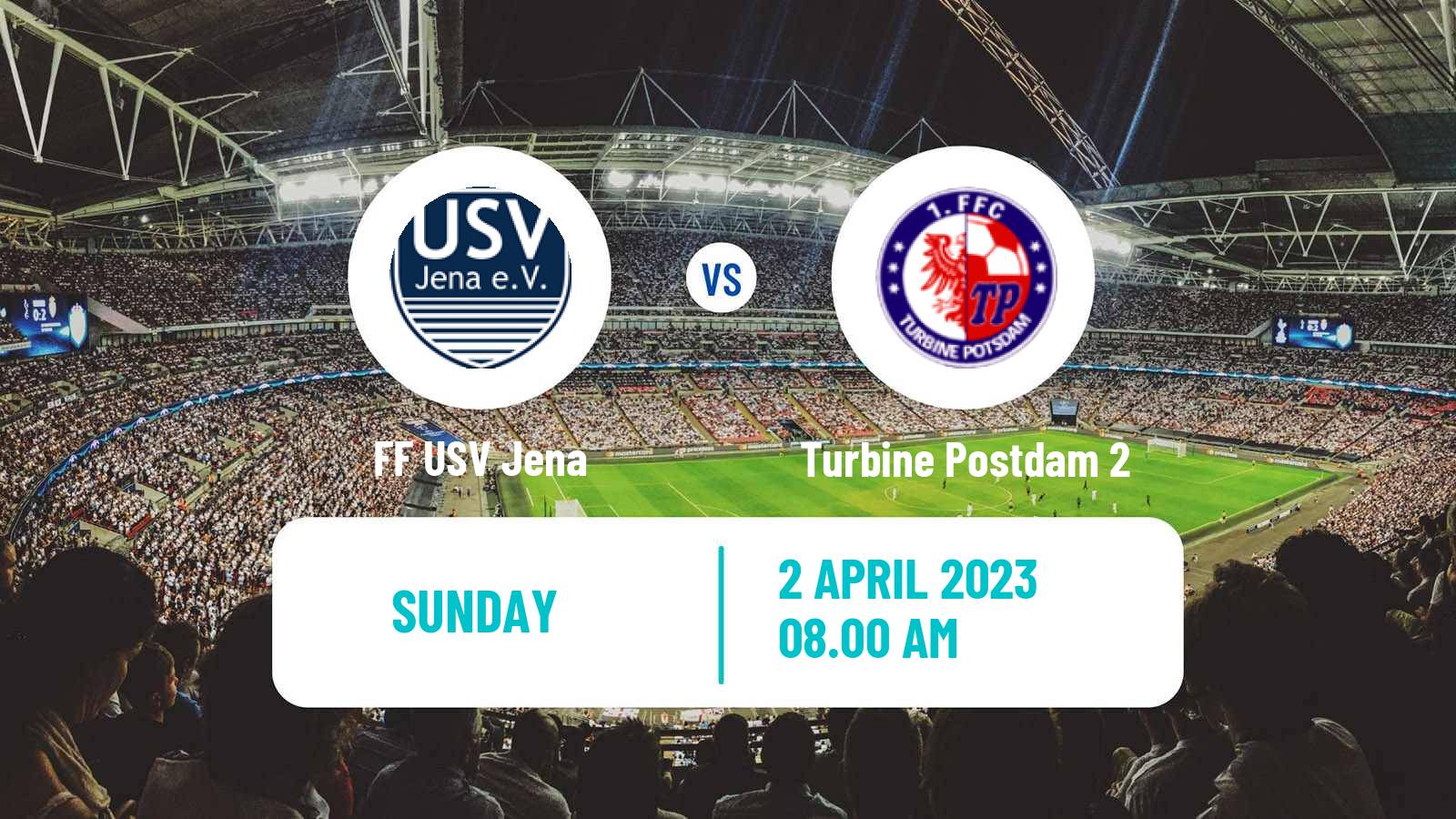 Soccer German 2 Bundesliga Women FF USV Jena - Turbine Postdam 2