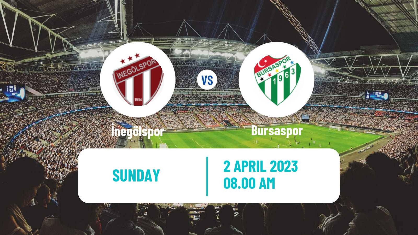 Soccer Turkish Second League White Group İnegölspor - Bursaspor