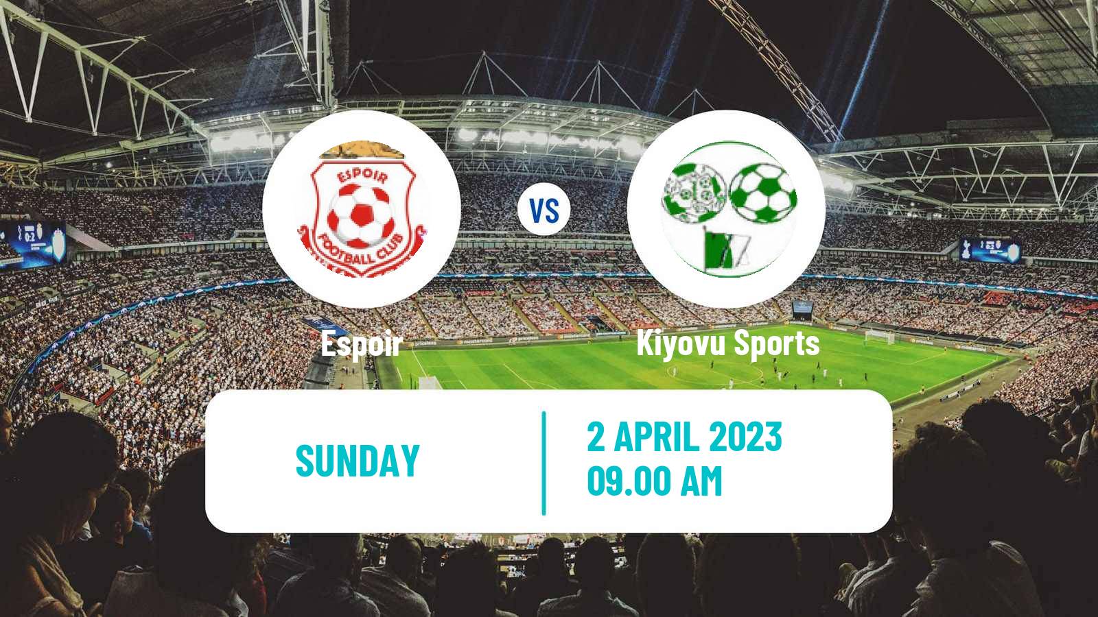 Soccer Rwanda Premier League Espoir - Kiyovu Sports