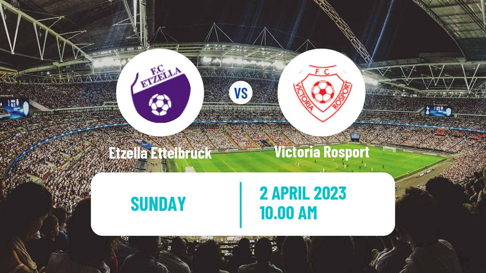 Soccer Luxembourg National Division Etzella Ettelbruck - Victoria Rosport