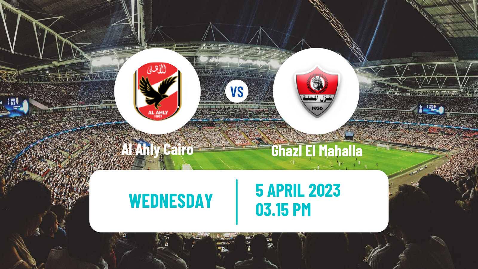 Soccer Egyptian Premier League Al Ahly Cairo - Ghazl El Mahalla