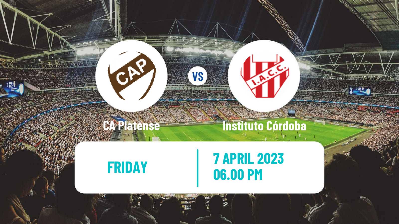 Soccer Argentinian Liga Profesional Platense - Instituto Córdoba