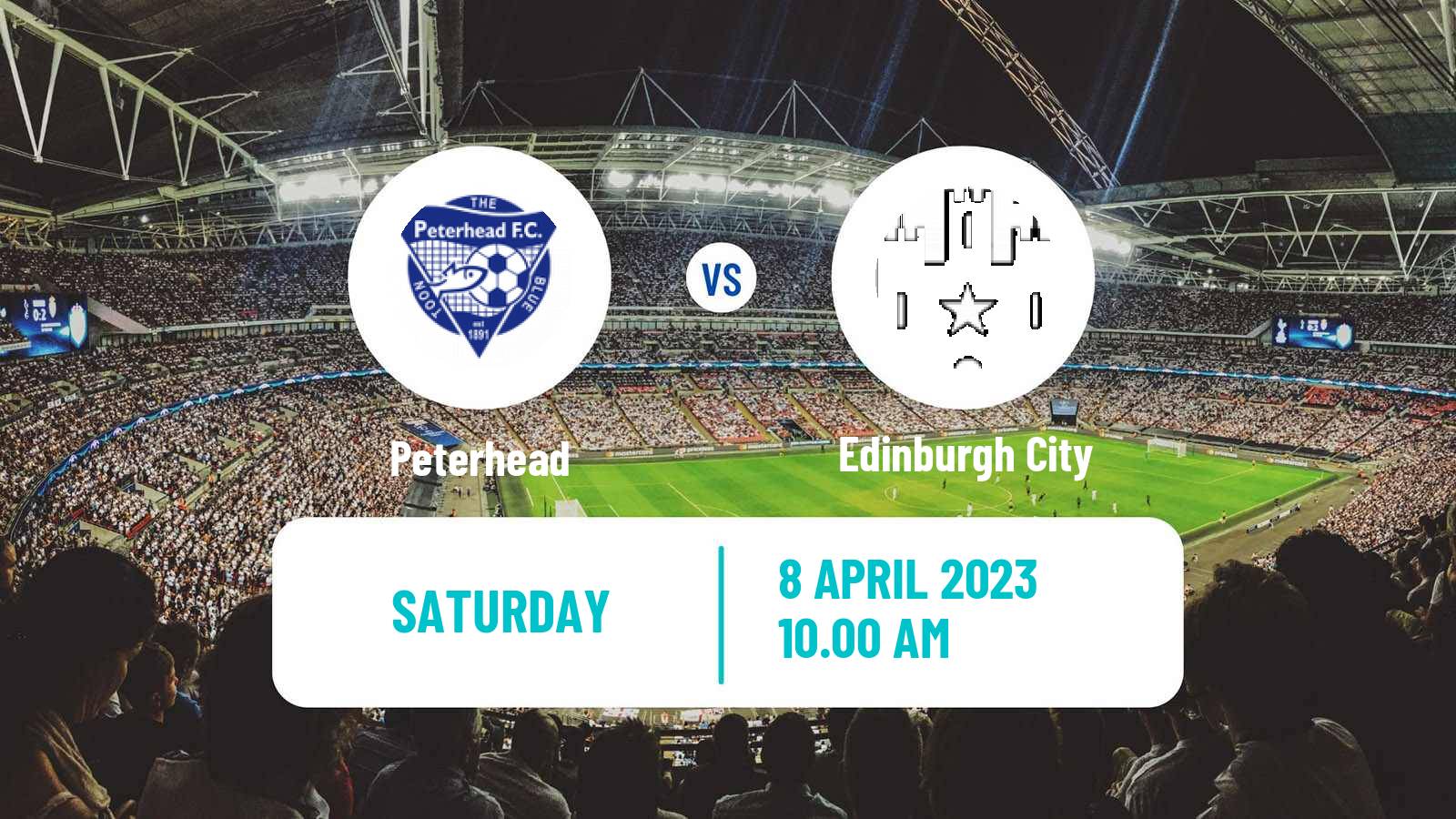 Soccer Scottish League One Peterhead - Edinburgh City